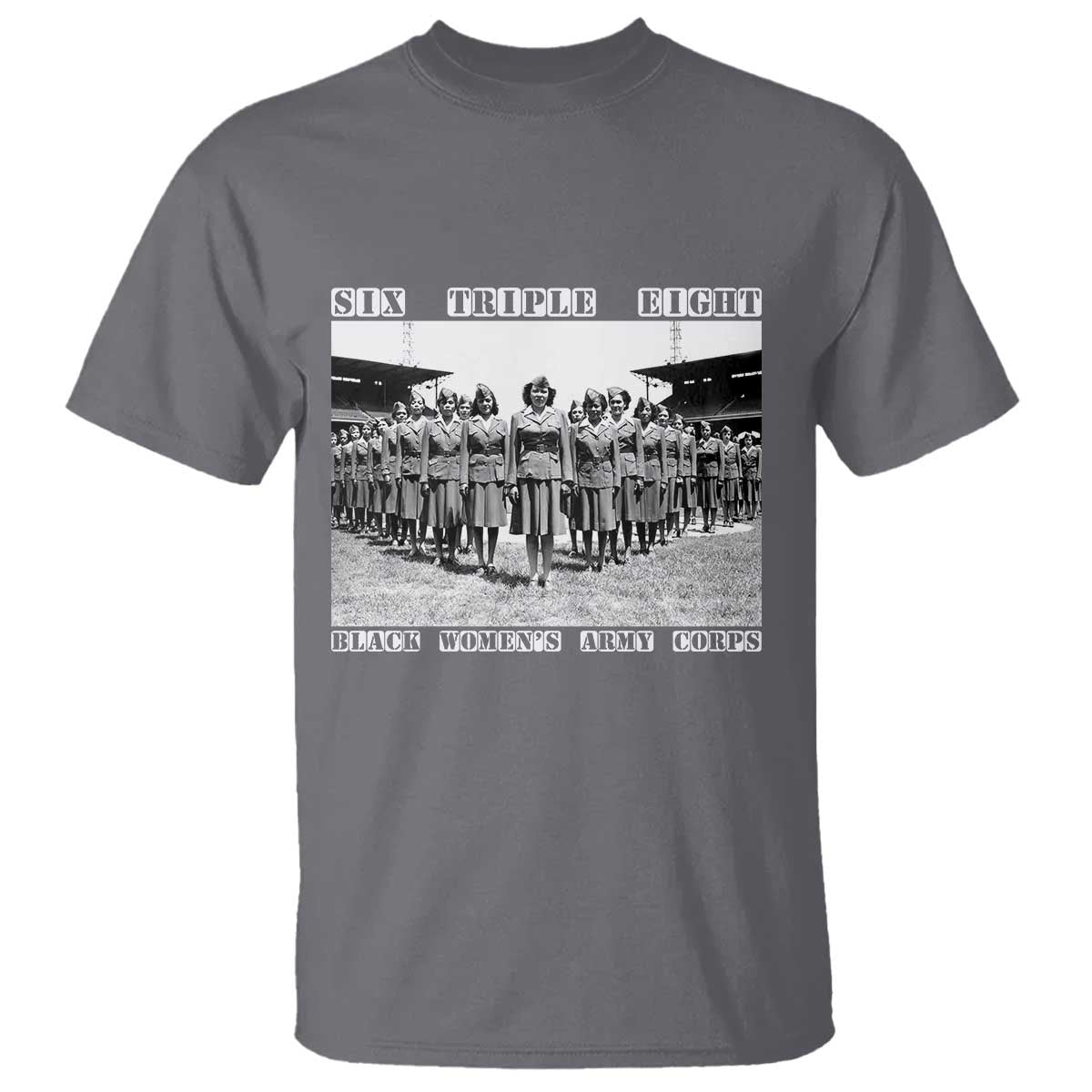 6 Triple 8 T Shirt Black Women's Army Corps 6888th Battalion