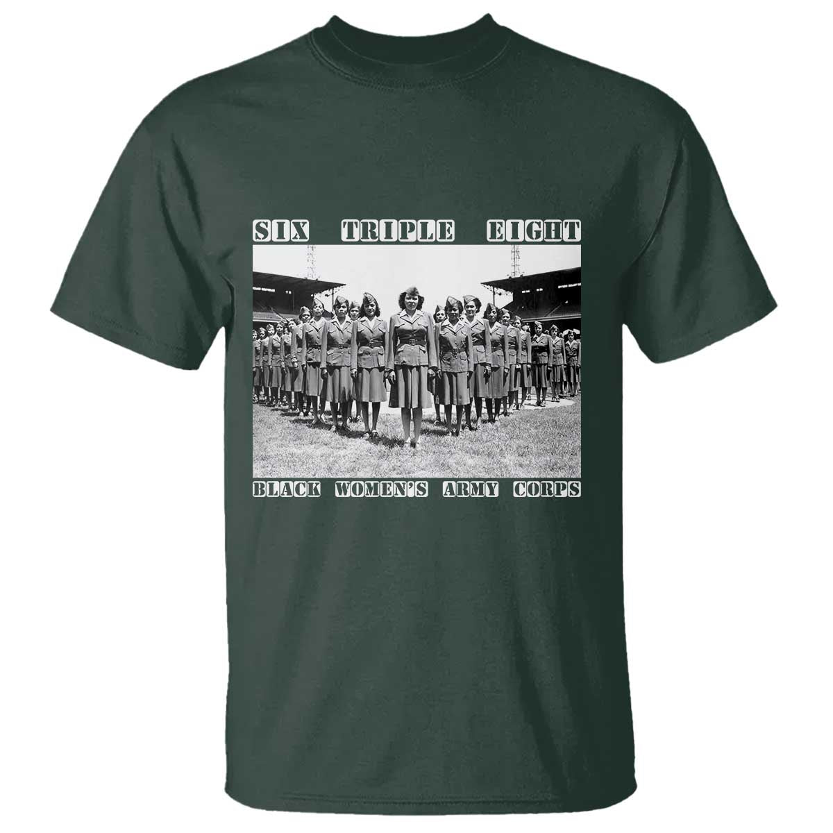 6 Triple 8 T Shirt Black Women's Army Corps 6888th Battalion