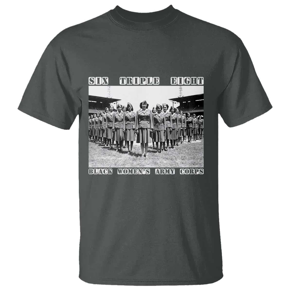 6 Triple 8 T Shirt Black Women's Army Corps 6888th Battalion