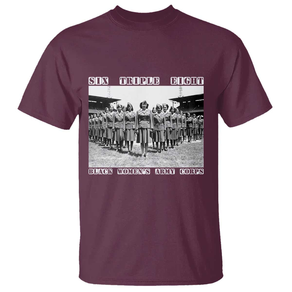 6 Triple 8 T Shirt Black Women's Army Corps 6888th Battalion