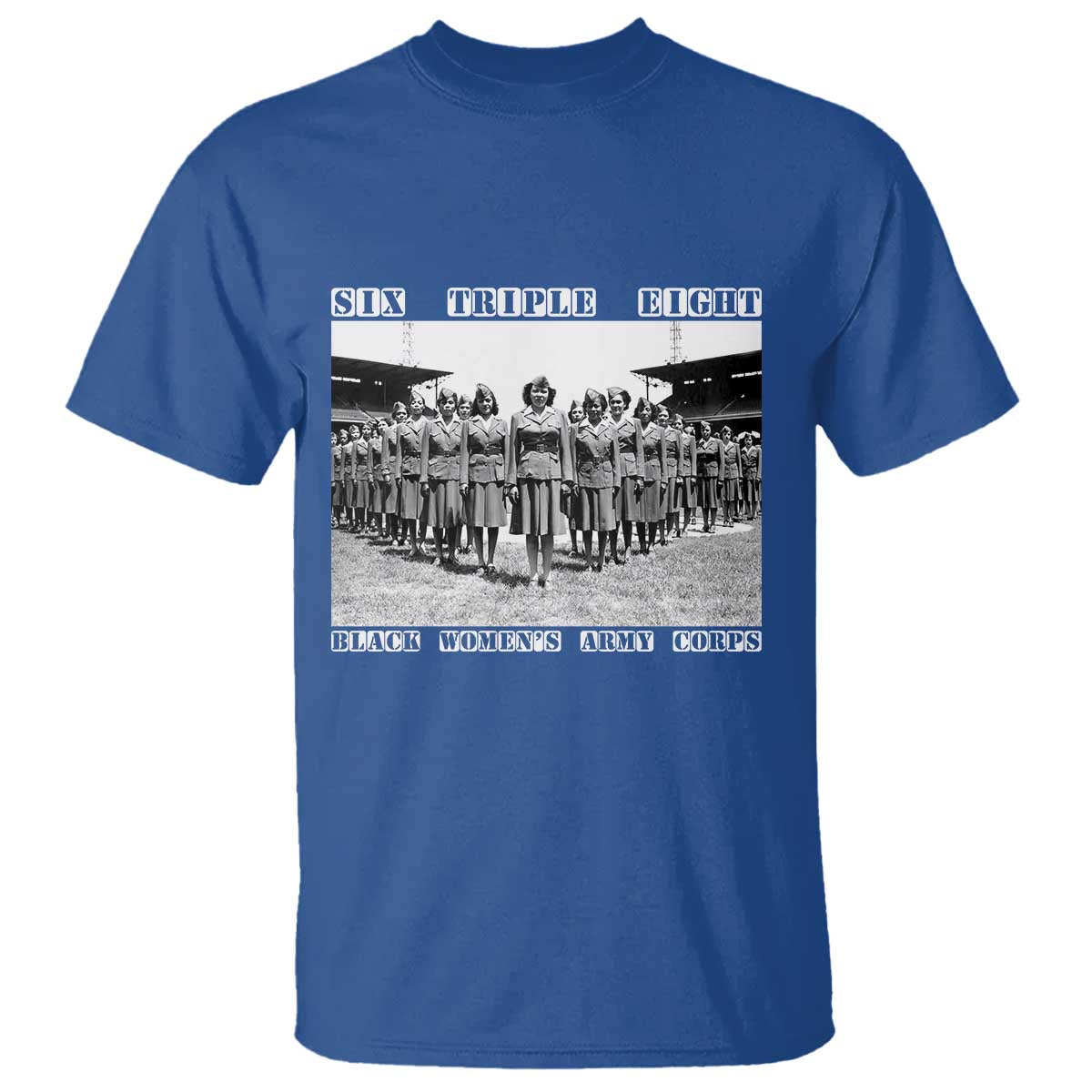 6 Triple 8 T Shirt Black Women's Army Corps 6888th Battalion