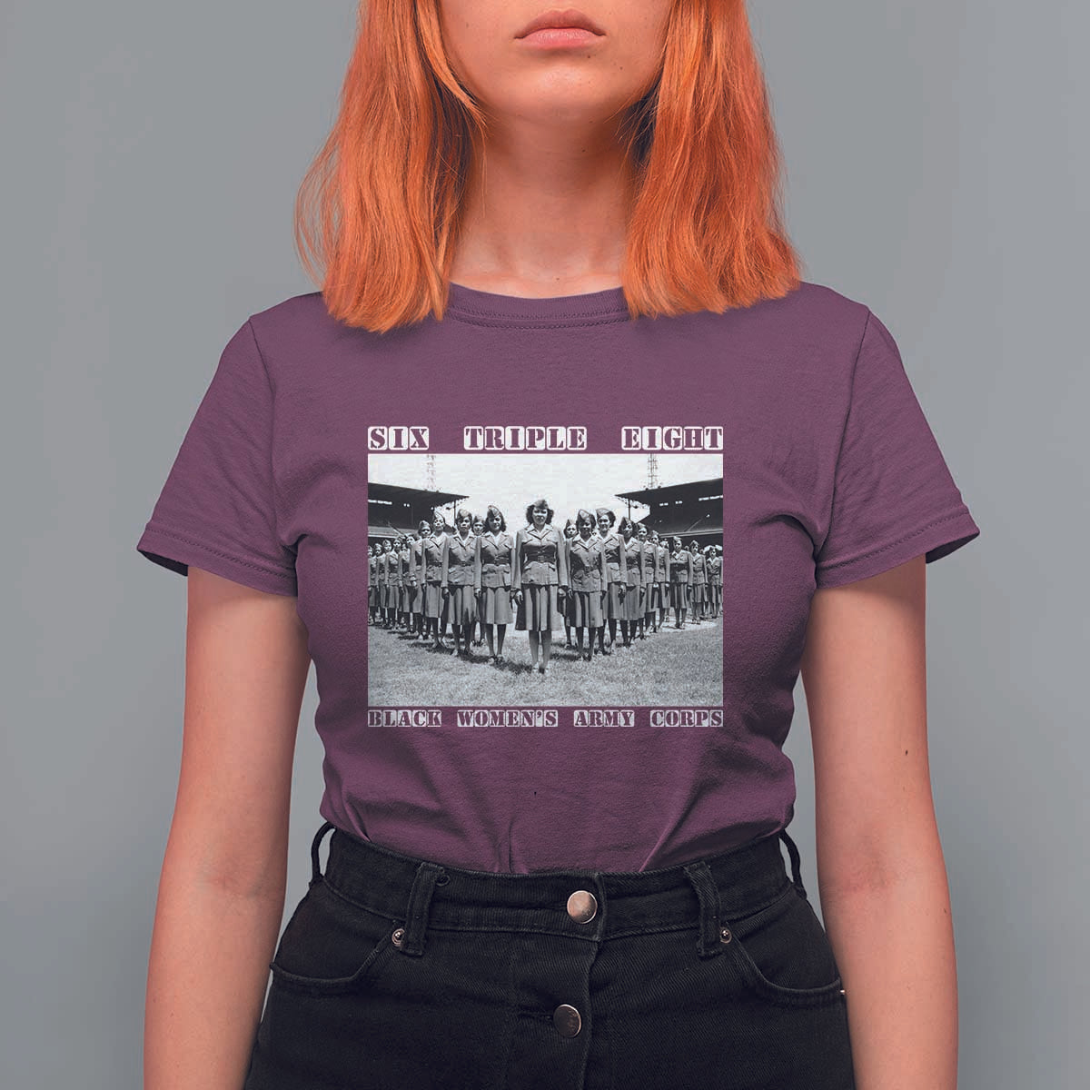 6 Triple 8 T Shirt For Women Black Women's Army Corps 6888th Battalion