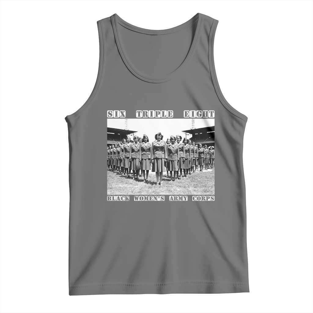 6 Triple 8 Tank Top Black Women's Army Corps 6888th Battalion