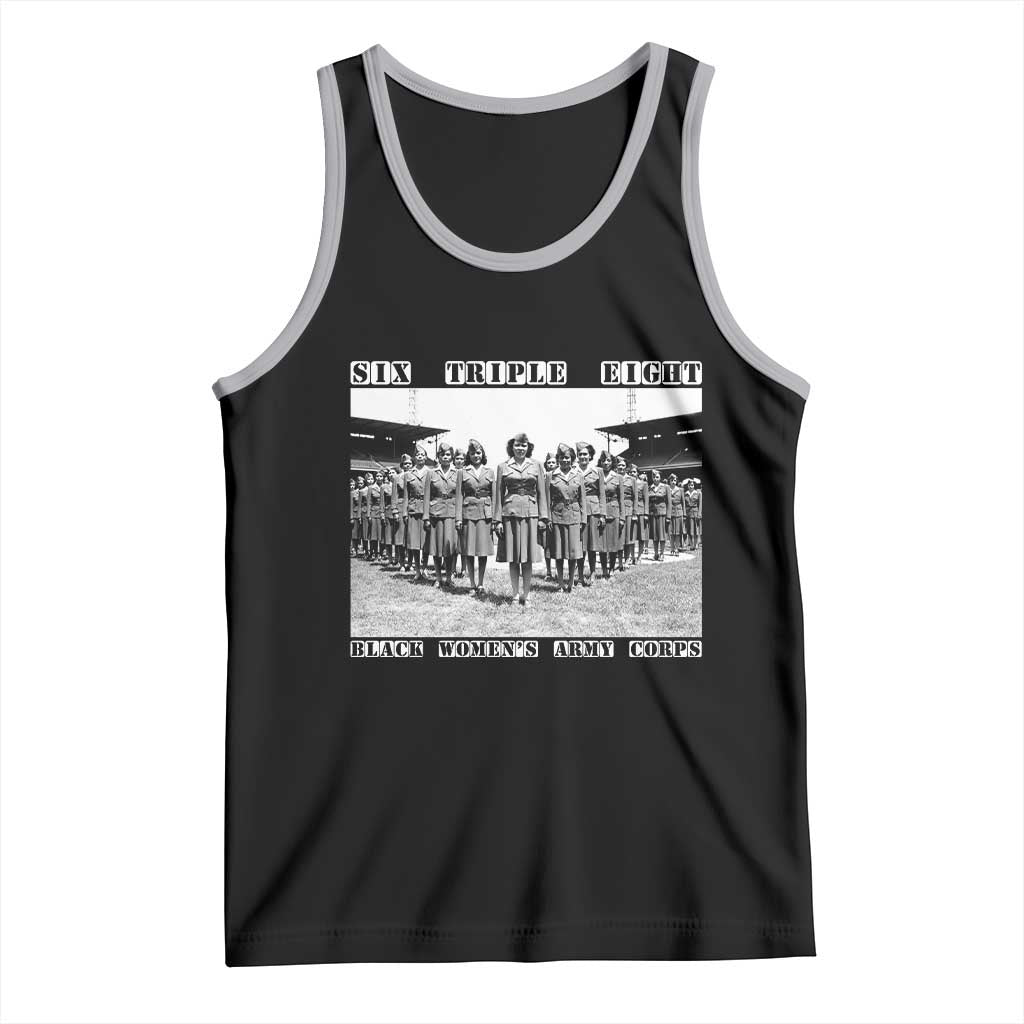 6 Triple 8 Tank Top Black Women's Army Corps 6888th Battalion
