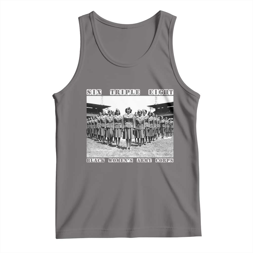 6 Triple 8 Tank Top Black Women's Army Corps 6888th Battalion