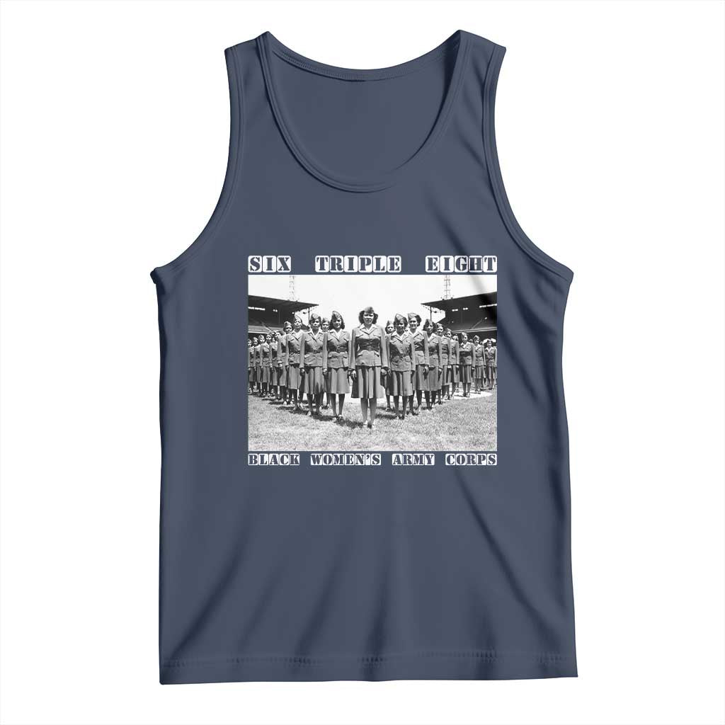 6 Triple 8 Tank Top Black Women's Army Corps 6888th Battalion