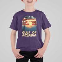 Gulf Of America T Shirt For Kid Est 2025 American Flag Retro
