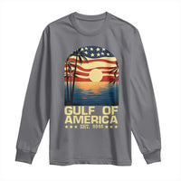 Gulf Of America Long Sleeve Shirt Est 2025 American Flag Retro