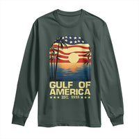 Gulf Of America Long Sleeve Shirt Est 2025 American Flag Retro