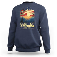 Gulf Of America Sweatshirt Est 2025 American Flag Retro
