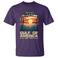 Gulf Of America T Shirt Est 2025 American Flag Retro