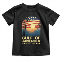 Gulf Of America Toddler T Shirt Est 2025 American Flag Retro