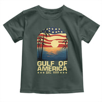 Gulf Of America Toddler T Shirt Est 2025 American Flag Retro