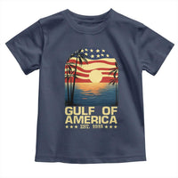 Gulf Of America Toddler T Shirt Est 2025 American Flag Retro