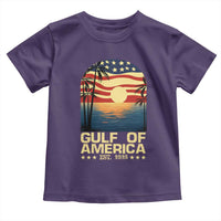 Gulf Of America Toddler T Shirt Est 2025 American Flag Retro