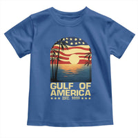 Gulf Of America Toddler T Shirt Est 2025 American Flag Retro