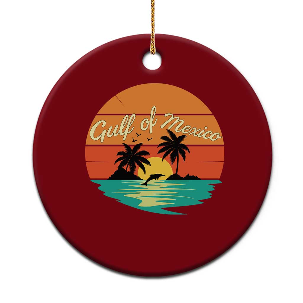Gulf Of Mexico Ceramic Ornament Forever Beach Palms Summer Vacation - Wonder Print Shop