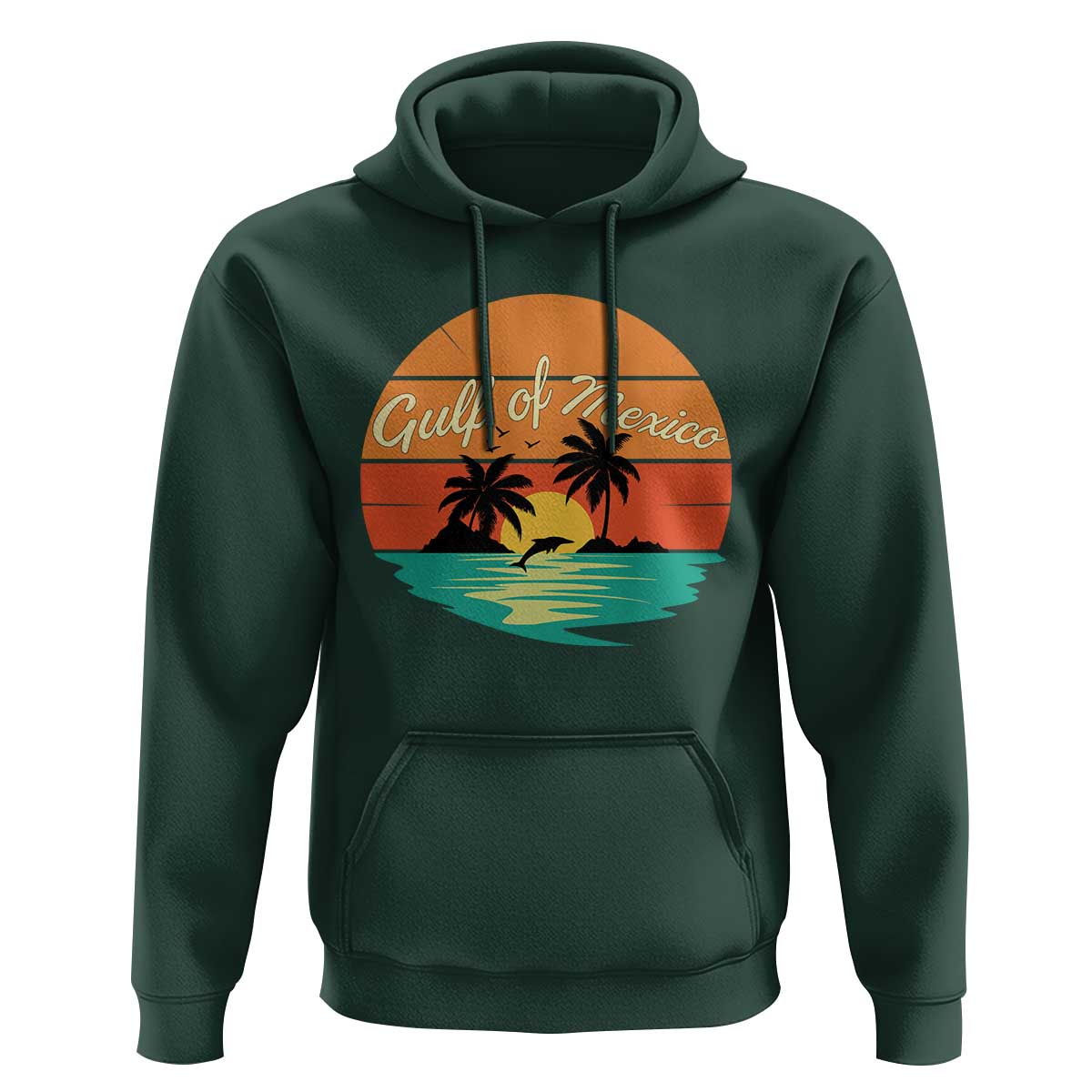 Gulf Of Mexico Hoodie Forever Beach Palms Summer Vacation