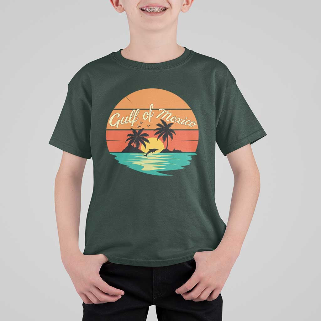 Gulf Of Mexico T Shirt For Kid Forever Beach Palms Summer Vacation