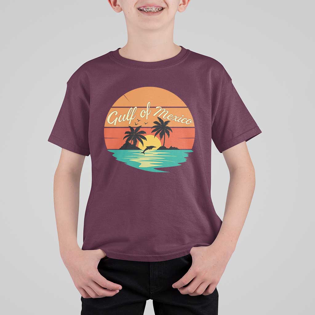 Gulf Of Mexico T Shirt For Kid Forever Beach Palms Summer Vacation