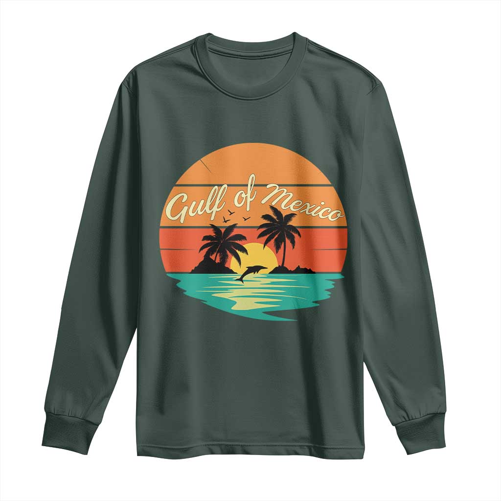 Gulf Of Mexico Long Sleeve Shirt Forever Beach Palms Summer Vacation