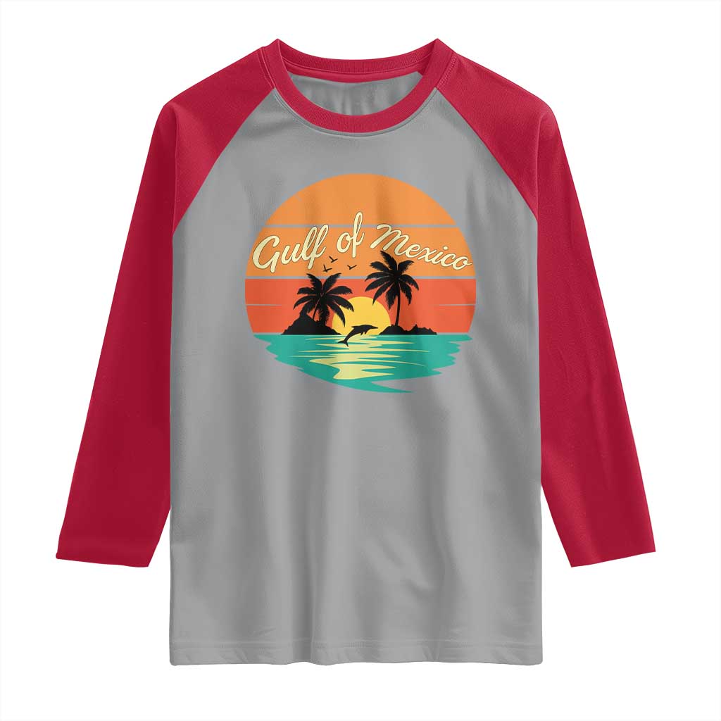Gulf Of Mexico Raglan Shirt Forever Beach Palms Summer Vacation