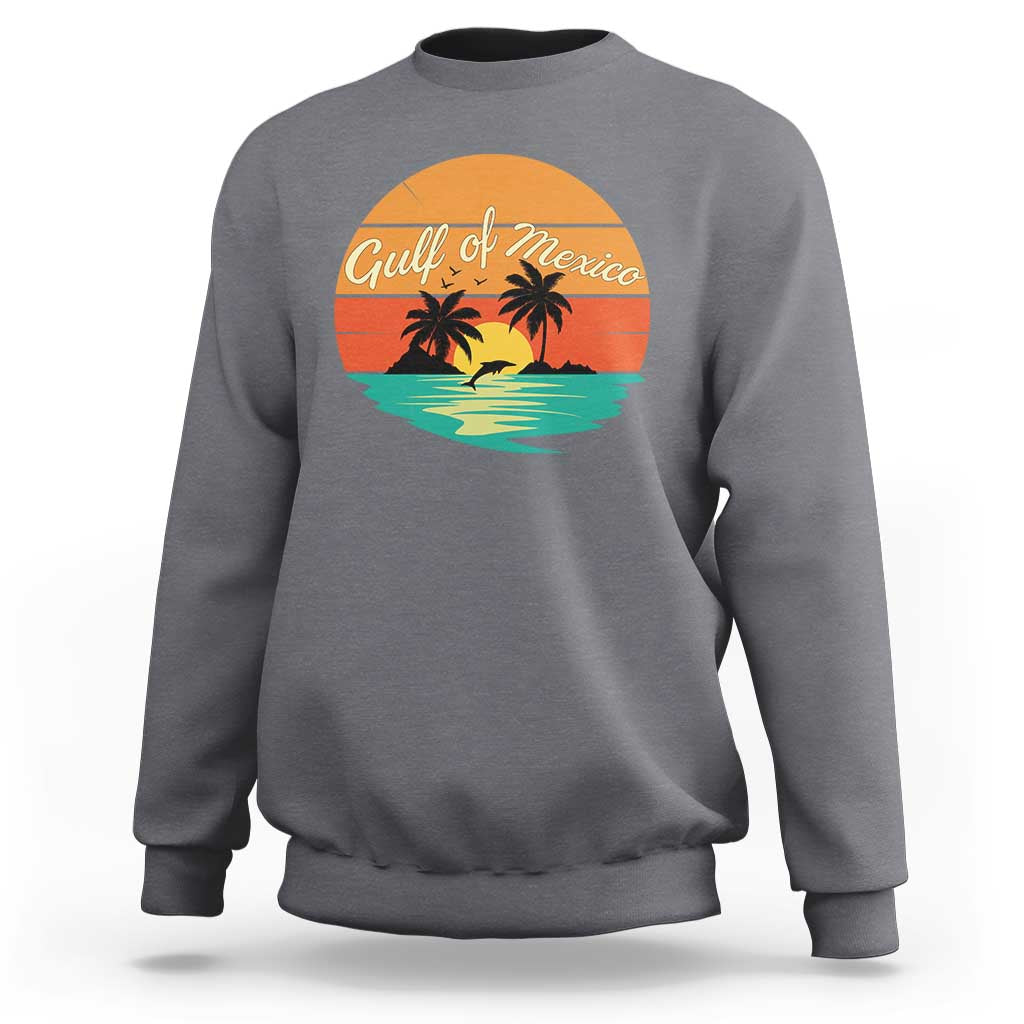 Gulf Of Mexico Sweatshirt Forever Beach Palms Summer Vacation