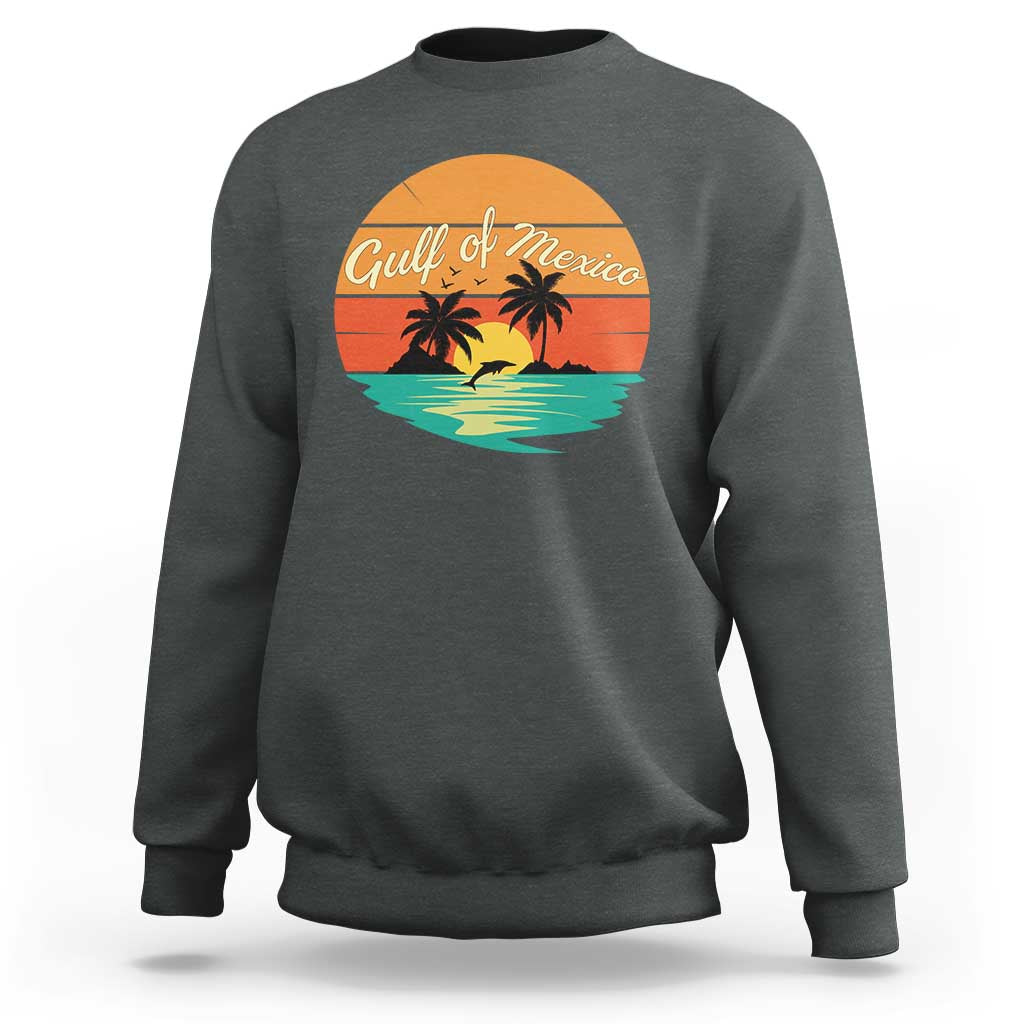 Gulf Of Mexico Sweatshirt Forever Beach Palms Summer Vacation