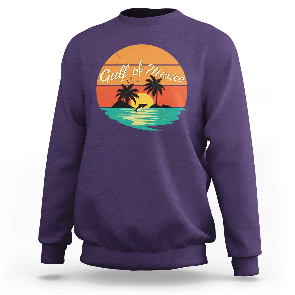 Gulf Of Mexico Sweatshirt Forever Beach Palms Summer Vacation