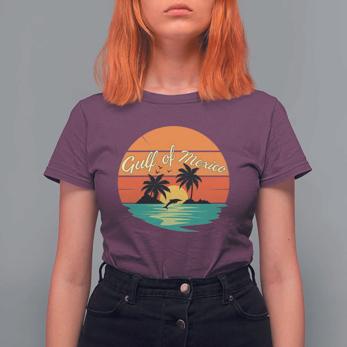 Gulf Of Mexico T Shirt For Women Forever Beach Palms Summer Vacation