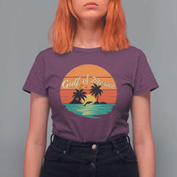 Gulf Of Mexico T Shirt For Women Forever Beach Palms Summer Vacation
