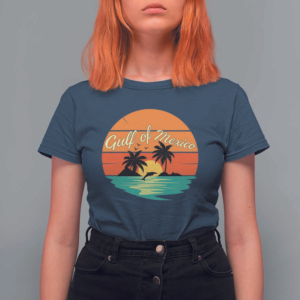 Gulf Of Mexico T Shirt For Women Forever Beach Palms Summer Vacation