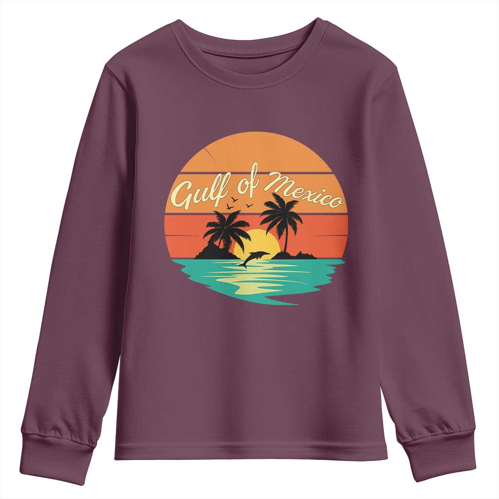Gulf Of Mexico Youth Sweatshirt Forever Beach Palms Summer Vacation