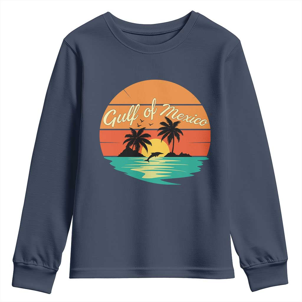 Gulf Of Mexico Youth Sweatshirt Forever Beach Palms Summer Vacation
