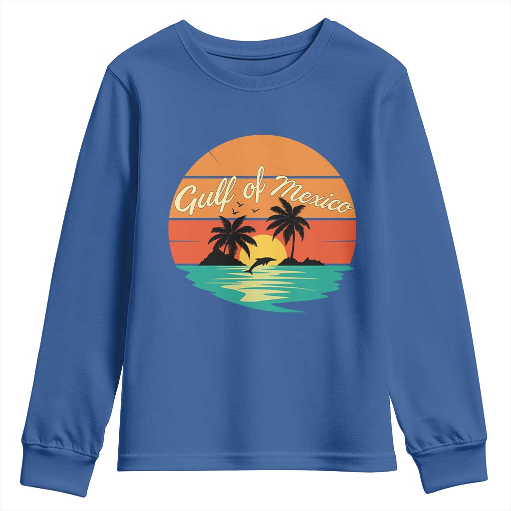 Gulf Of Mexico Youth Sweatshirt Forever Beach Palms Summer Vacation