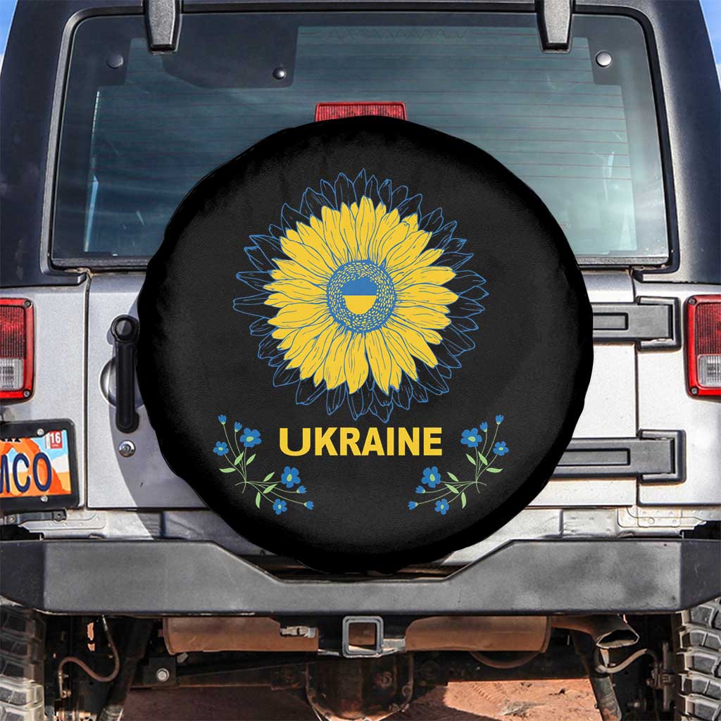 Ukraine Sunflower Spare Tire Cover Ukrainian Flag