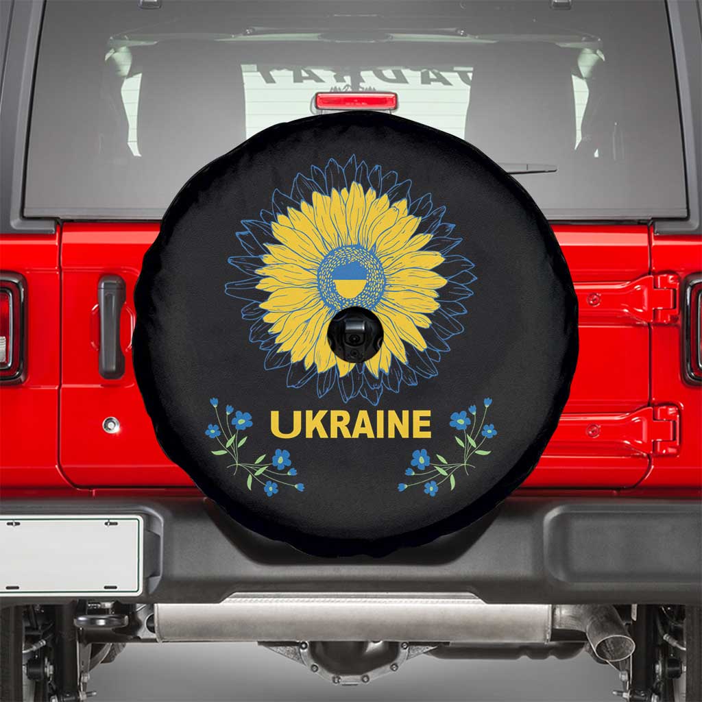 Ukraine Sunflower Spare Tire Cover Ukrainian Flag