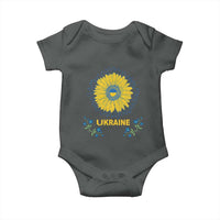 Ukraine Sunflower Baby Onesie Ukrainian Flag
