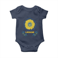 Ukraine Sunflower Baby Onesie Ukrainian Flag