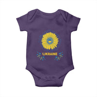 Ukraine Sunflower Baby Onesie Ukrainian Flag