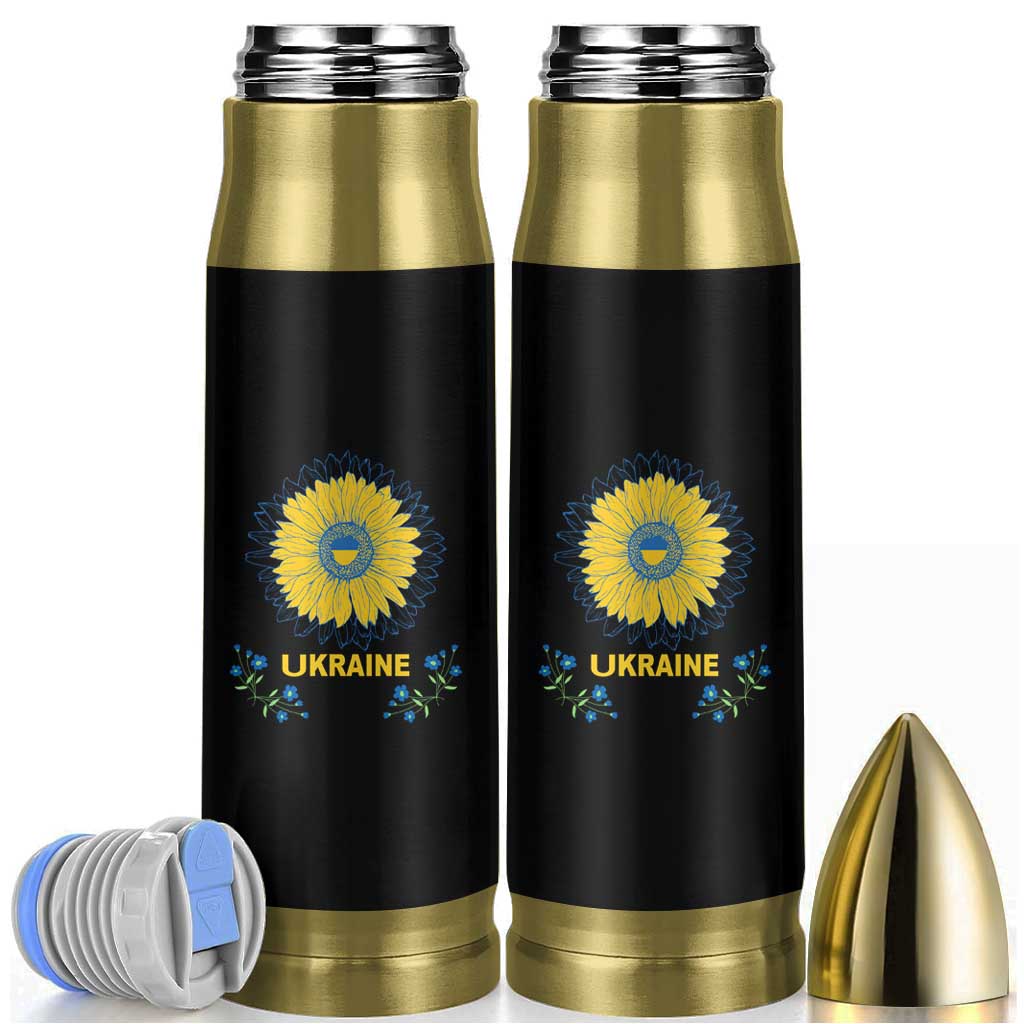 Ukraine Sunflower Bullet Tumbler Ukrainian Flag