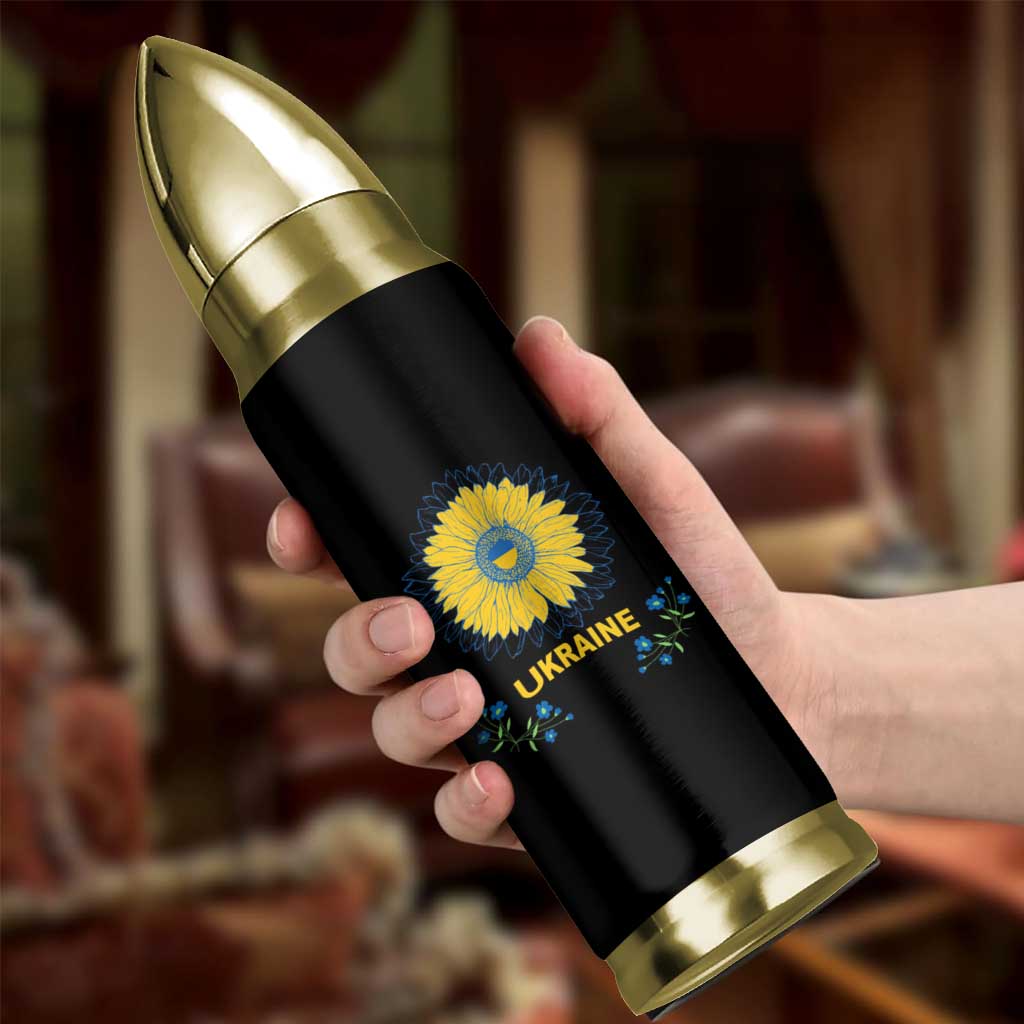 Ukraine Sunflower Bullet Tumbler Ukrainian Flag