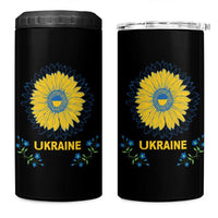 Ukraine Sunflower 4 in 1 Can Cooler Tumbler Ukrainian Flag