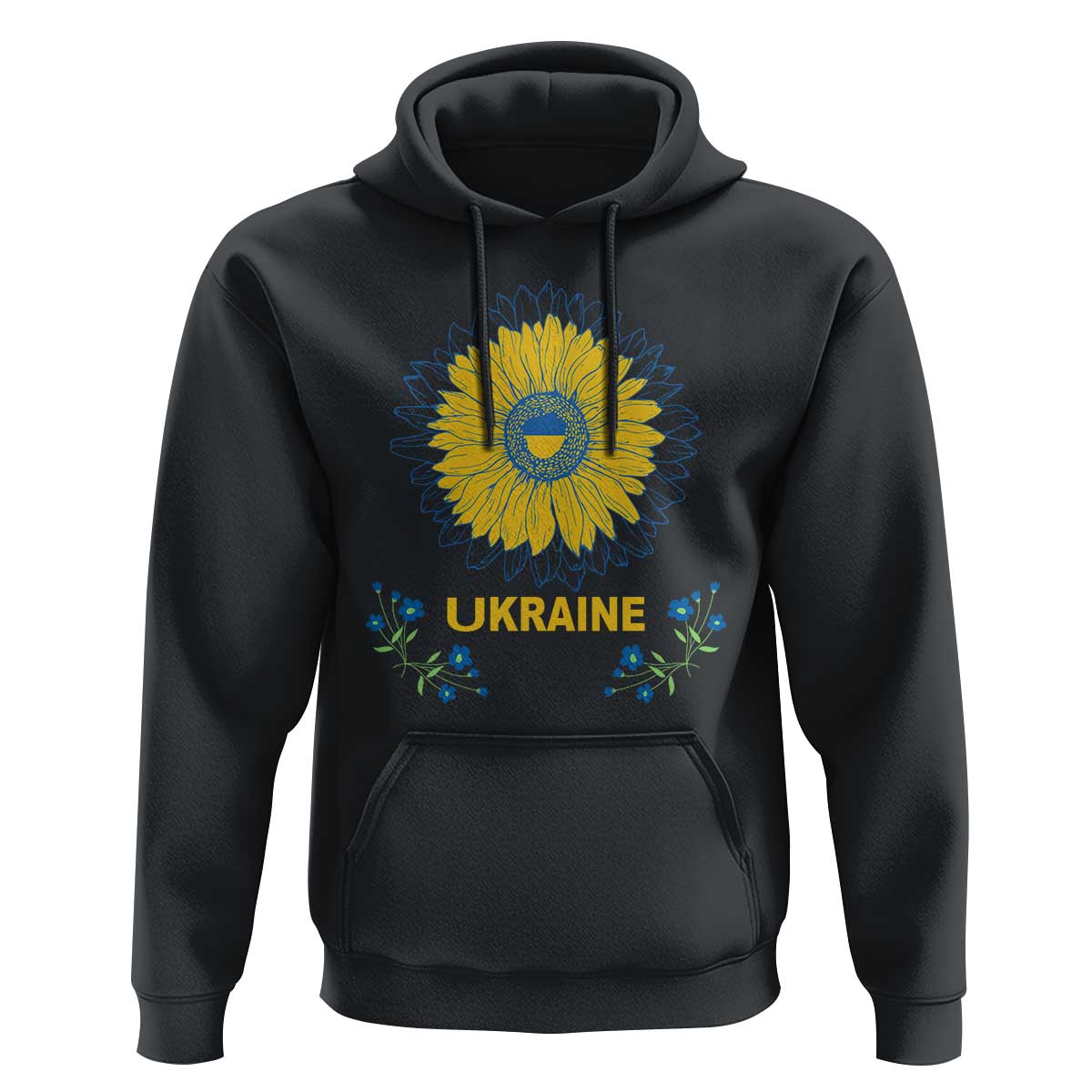 Ukraine Sunflower Hoodie Ukrainian Flag