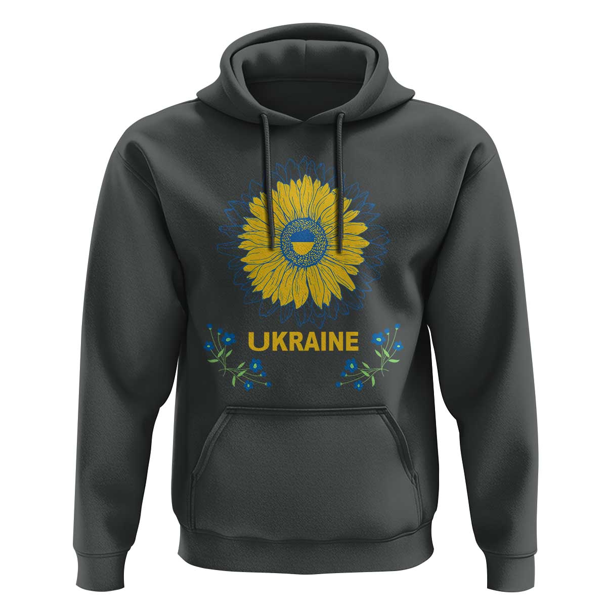 Ukraine Sunflower Hoodie Ukrainian Flag