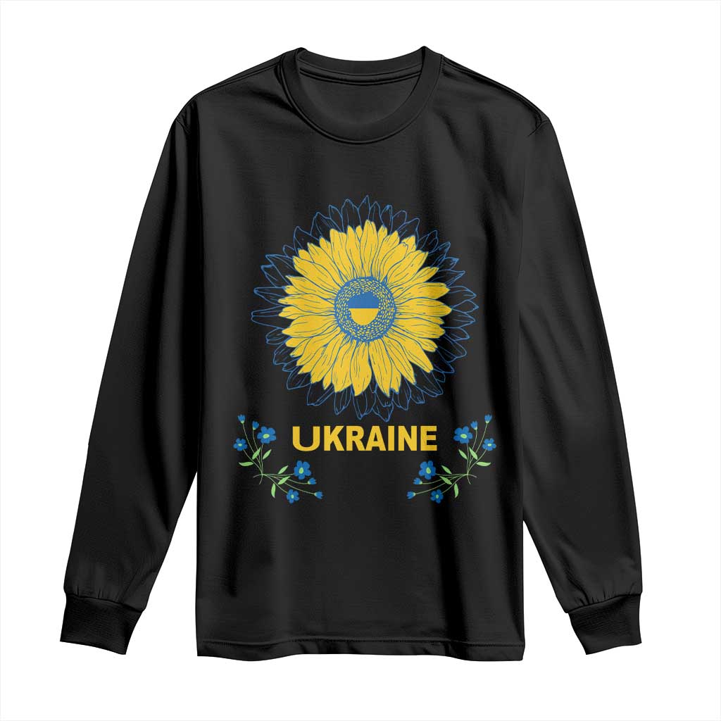 Ukraine Sunflower Long Sleeve Shirt Ukrainian Flag