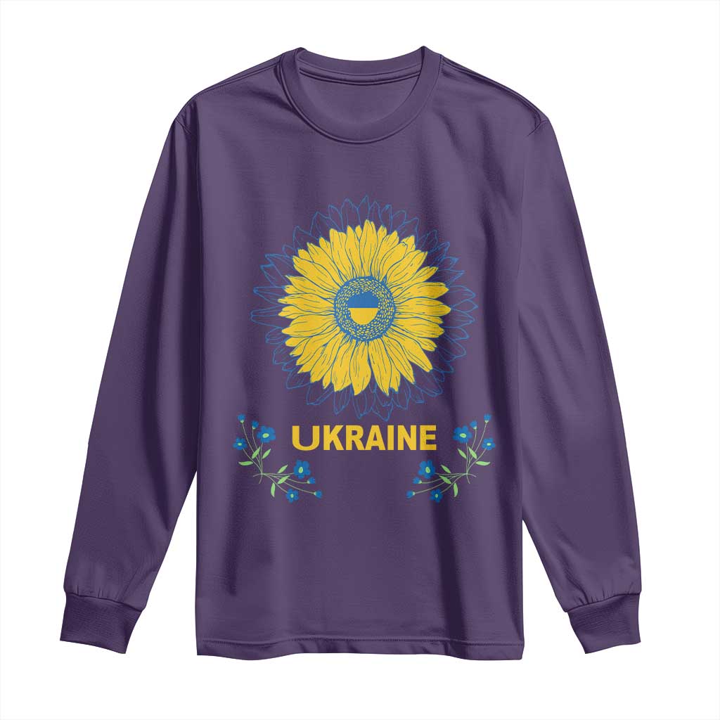 Ukraine Sunflower Long Sleeve Shirt Ukrainian Flag