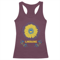Ukraine Sunflower Racerback Tank Top Ukrainian Flag