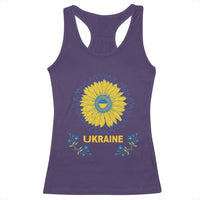 Ukraine Sunflower Racerback Tank Top Ukrainian Flag