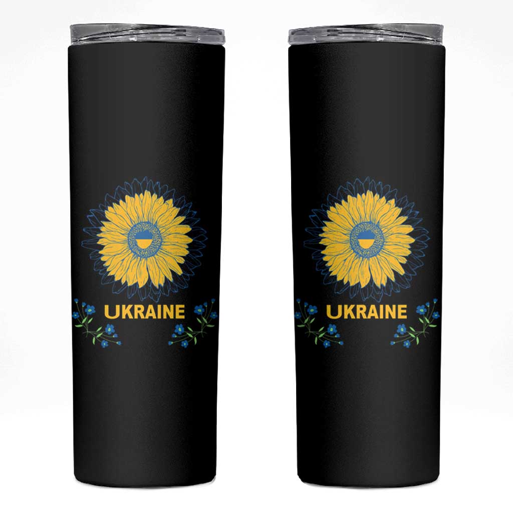 Ukraine Sunflower Skinny Tumbler Ukrainian Flag